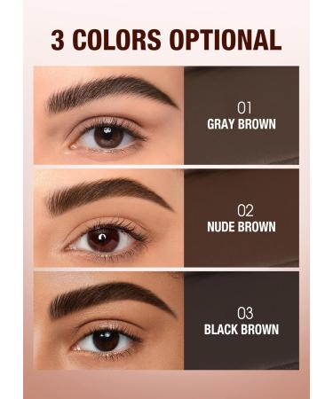  JUDEWY Eyebrow Gel Eyebrow Pencil and Gel For Natural Eyebrows Double-Ended Eyebrow Pencil (01) - Buy Online on GoSupps.com