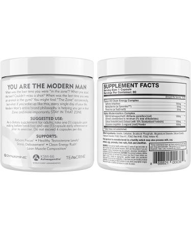 Modern Man V3 - Testosterone Booster + Thermogenic Fat Burner for Men  Boost Focus  Energy & Alpha Drive - Anabolic Weight Loss Supplement & Lean Muscle Builder | Lose Belly Fat - 60 Pills - Buy Online on GoSupps.com
