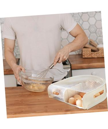 OSALADI Egg Carton Convenient Egg Organizer Refrigerator Egg Case Household Egg Tray Fridge Accessory Serving Tray As Shown 31X30X9.5cm - Buy Online on GoSupps.com