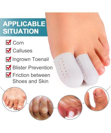24 Pack Millto Gel Big Toe Protectors: Silicone Anti-Friction Caps for Pain Relief from Ingrown Toenails, Corns, Blisters and Hammer Toe - Buy Online on GoSupps.com