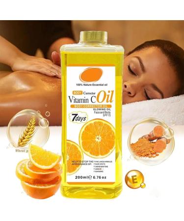 MEITREND Vitamin C Body Oil vitamin C body oil 7 days antiaging skin care glow oil for face and body body correction oil for moisture firms the skin reduces fine lines Orange 200 ml 1er Pack - Buy Online on GoSupps.com