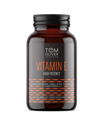 Tom Oliver Nutrition - Vitamin E 400IU High Potency Highly Absorbable (60 Softgels) (1)