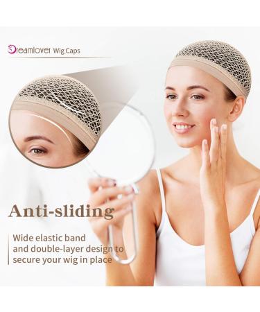 Dreamlover Long Hair Wig Cap - Fishnet Hair Net for Women - Natural Nude (3 Pieces) - Buy Online on GoSupps.com