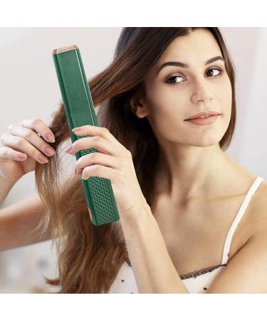 Portable Flat Iron - Small Travel Hair Iron Cordless Ceramic Straightener for Quick Styling - Fast Heating Multifunctional Accessory in Green - Buy Online on GoSupps.com