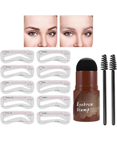  Generisch Set of 10 eyebrow stencils - Warm water conditioner - Reusable shaping instructions - For women and girls - For everyday beauty - Buy Online on GoSupps.com