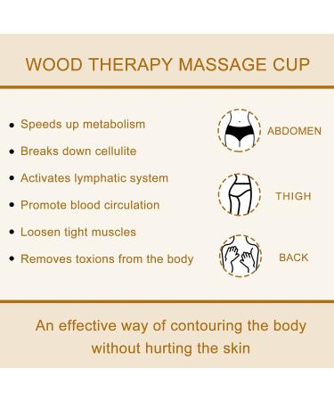 Wooden Handheld Massage Cup - Lymphatic Drainage Massager for Body Sculpting and Anti-Cellulite - Buy Online on GoSupps.com