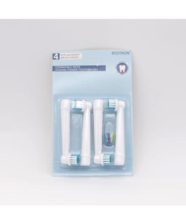 REDTRON Replacement Brush Heads for Oral B Electric Toothbrush (4 Pack) - Compatible with Pro1000, Pro3000, Pro5000, Pro7000 and More - Buy Online on GoSupps.com