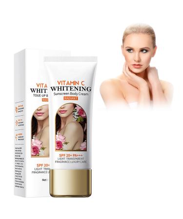 Nurvidis Body Sunscreen Moisturizing Body Sunscreen Vitamin C Sunscreen SPF 20+ Brightening Body Sunscreen Brightens Complexion Evenly 100g