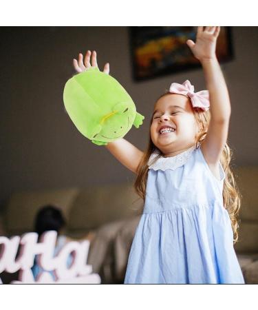 JUNERAIN Super Soft Frog Plush Stuffed Animal 30cm - Fluorescent Green | Cute Squishy Hugging Pillow Toy for Kids, Toddlers, Boys, Girls - Cuddly Frog Decoration - Buy Online on GoSupps.com