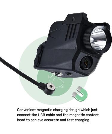 Pistol Light with Red&Green Laser | Rechargeable Compact Weapon Light | Adjustable Rail Mounted Laser Combo | Magnetic Charging | LED Strobe Function - Buy Online on GoSupps.com