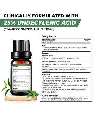 Extra Strength Toenail Fungus Treatment - Nail Repair Solution for Thick, Discolored Nails - Renews and Repairs Damaged Ingrown Toenails - With Tea Tree Oil for Healthier Nails - Buy Online on GoSupps.com