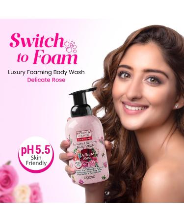 Buy Bryan & Candy Delicate Rose Luxury Foaming Body Wash - Hydrating Formula with Pentavitin Argan Oil & Aloe Vera - All Skin Types - 400 Ml - Buy Online on GoSupps.com