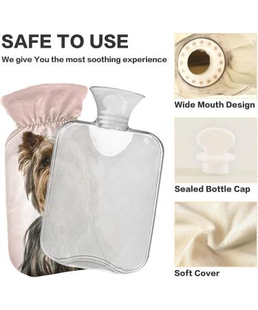 Yorkshire Terrier Hot Water Bottle with Soft Cover - 2L Heating Pad for Winter Comfort | Ideal for Bed Hand Neck & Shoulders - Buy Online on GoSupps.com
