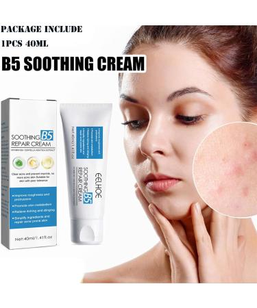 Mikabila (01)40ml B5 Moisturizing Repair Cream Soothing B5 Repair Cream Skin Repair Cream with B5 Ingredient Hydrating Moisturizing Brightening Facial Care Repairing Cream Suitable for All Skin - Buy Online on GoSupps.com
