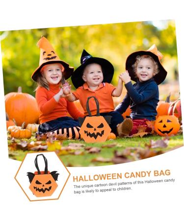 Cabilock Halloween Candy Bag Candy Bags Halloween Candy Holder Small Halloween Treat Bags Child Filler Bulk 22.5X15.5X7CM Orange - Buy Online on GoSupps.com