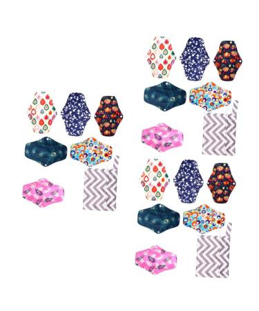 Beaupretty 18 STK Storage bags for women's bandages menstruation pad ladies binding with wings pads carbon fiber ladies bandage care mats from fiber absorption menstruation pad