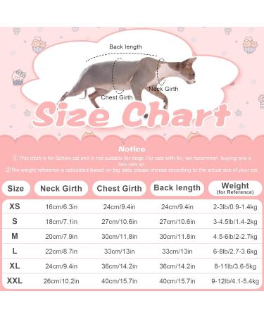 Pumyporeity Sphynx Cat Sweater - Soft Cotton Clothing for Hairless Cats | Breathable Skin-Friendly XL T-Shirt in Pink - Buy Online on GoSupps.com