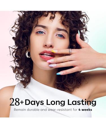 Modelones 40Pcs Gel Nail Polish Set - 36 Pastel Macaroon Glitter Colors for Spring/Summer Manicure - Includes Nail Primer, Base, Matte & Glossy Top Coat - Ideal for Girls & Women - Buy Online on GoSupps.com