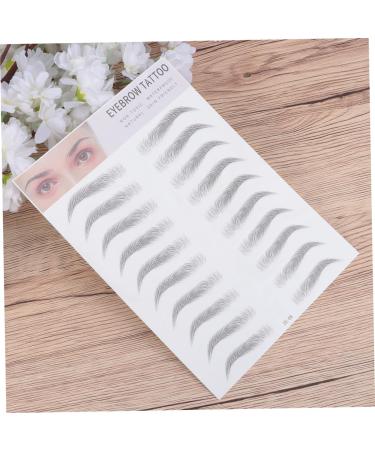 FRCOLOR 2pcs 3d Eyebrow Stickers Hair- Eyebrow Stickers Imitation Eyebrow 6d Eyebrow Trimming The Lazy - Buy Online on GoSupps.com