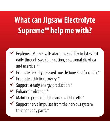 Jigsaw Health Electrolyte Supreme - Fruit Punch Flavor (11.9 oz  336 g) | Hydration & Recovery - Buy Online on GoSupps.com