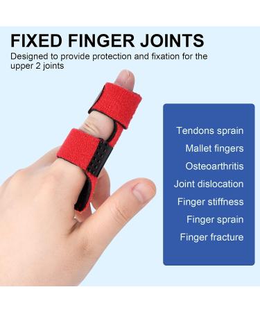 Altcompluser Finger Rail Support Set - 3-Piece Stabilizer for Broken Fingers Arthritis & Tendinitis | Black/Blue/Red - Buy Online on GoSupps.com