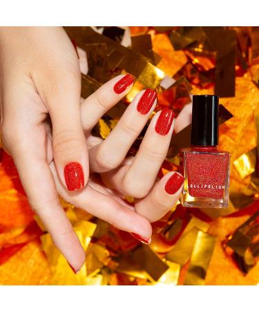LolliPolish Color Changing Mood Thermal Nail Polish - Tequila Sunrise - 5 Free, Cruelty Free, Vegan - Buy Online on GoSupps.com