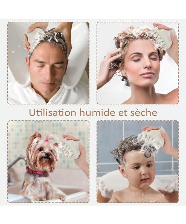 Premium Silicone Scalp Massage Brush - Ultimate Hair Care for Wet & Dry Use | Gentle Head Massager for Healthy Scalp & Hair - Buy Online on GoSupps.com