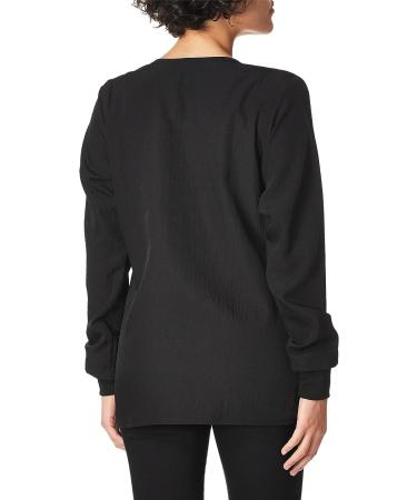 WonderWink Women's Four Way Stretch Snap Jacket - X-Large, Black - Buy Online on GoSupps.com