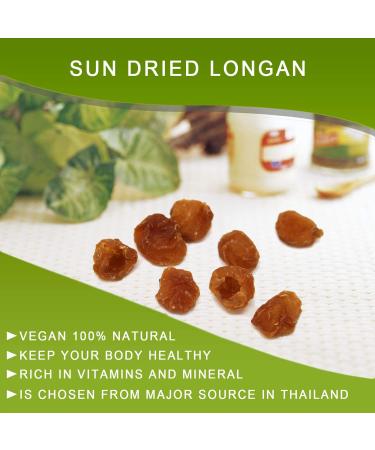 Buy 100% Natural Dried Longan - Thai Sun-Dried Fruit 8oz (227g) | Premium Quality International Shipping - Buy Online on GoSupps.com