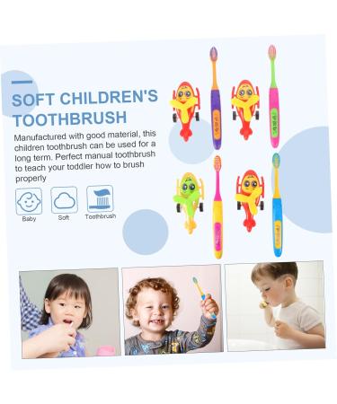 Minkissy Children's Suction Toothbrush Set - 4 Pack Fun Tooth Cleaning Toys for Kids - Best Children's Toothbrush for Effective Oral Care - Buy Online on GoSupps.com