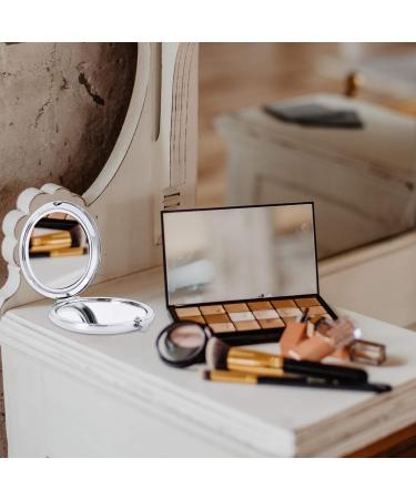 1pc Double Sided Folding Mirror Small Cosmetic Mirror Small Mirror for Purse Cute Compact Mirror Portable Makeup Mirror Mini Mirrors 2-sided Mirror Metal Handbag Travel Pocket - Buy Online on GoSupps.com