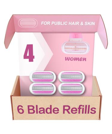 Venus Razor Refills Womens Razor Blade Refills Womens Razors For Shaving 4pcs Venus Smooth Razors Venus Smooth Womens Razor Blade Refills New Version(Cool Pink A)-d4