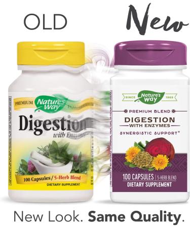 Nature's Way Digestion with Enzymes - 100 Capsules for Optimal Digestive Health - Buy Online on GoSupps.com