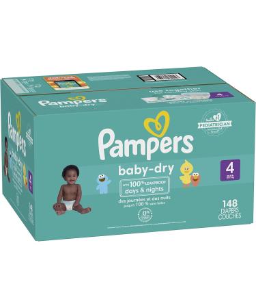 Pampers Baby Dry Diapers Size 4 148 Count Leakproof days & nights - Buy Online on GoSupps.com