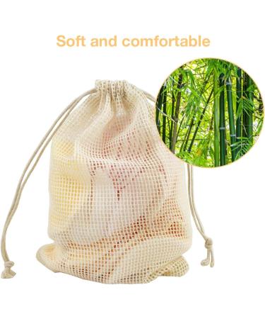 12 Pack Bamboo Makeup Remover Pad 8 cm Diameter 2 Layers of Bamboo Fiber Makeup Remover and Washable Cotton Pad Soft and Environmentally Friendly Reusable Used for Facial Care and Skin Cleaning - Buy Online on GoSupps.com