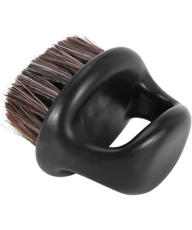 Sadkyer Portable Black Hair Brush Set for Men - Ring Design Shaving Brush & Face Cleaning Tool - Buy Online on GoSupps.com