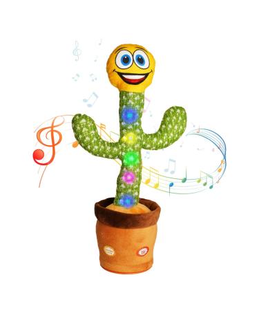 Dancing Cactus Talking Cactus Toy Cactus Plush Repeat What You Say Dancing cactus Toy for Kids & Home Decoration Plush Toy Doll Kids toy Toy Christmas toys USB Rechargeable Battery