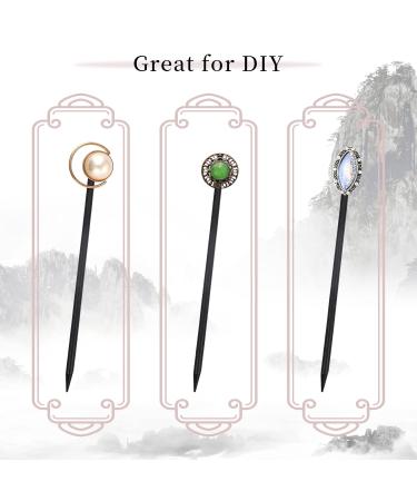 inSowni 50 Pack Wooden Hair Sticks Pencil Hair Pins for DIY Bun Updo | Classic Vintage Retro Hanfu Chinese Chopsticks Base | Women Girls Accessories - Buy Online on GoSupps.com