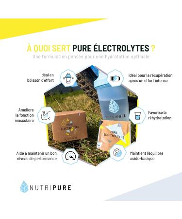 Nutripure | Pure Electrolytes | Training Drink | 5 Essential Minerals - Na Ca Mg Zinc & K | Cane Sugar | Vegan | Natural F - Buy Online on GoSupps.com