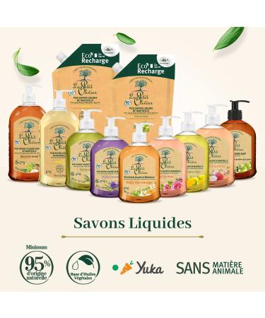 Le Petit Olivier Pure Marseille Liquid Soap - Lavender - 10.1 oz - Gentle Skin Cleanser - Vegetable Origin - International Shipping Available - Buy Online on GoSupps.com