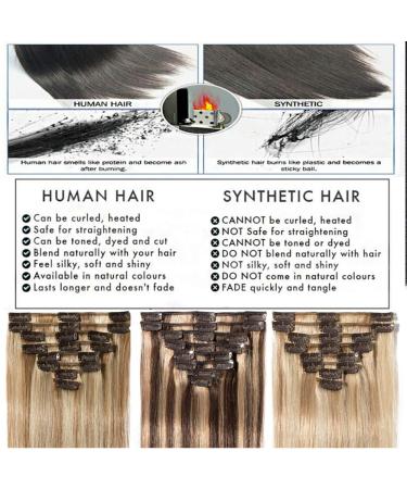 Clip-In Real Hair Extensions - 18 Clips 7A Remy Hair 55cm Soft & Smooth - Light Brown #06 - Buy Online on GoSupps.com