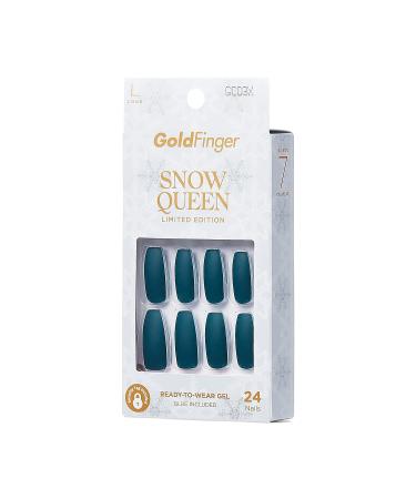 GoldFinger Limited Edition Snow Queen Gel Nail Kit - Long Length (Pine Tree) - Buy Online on GoSupps.com