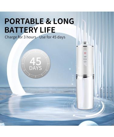 Water Dental Flosser - Cordless Oral Irrigator with 3 Modes IPX7 Waterproof & Rechargeable for Travel | Powerful Teeth Cleaner with 4 Tips for Braces & Bridges Care - Buy Online on GoSupps.com