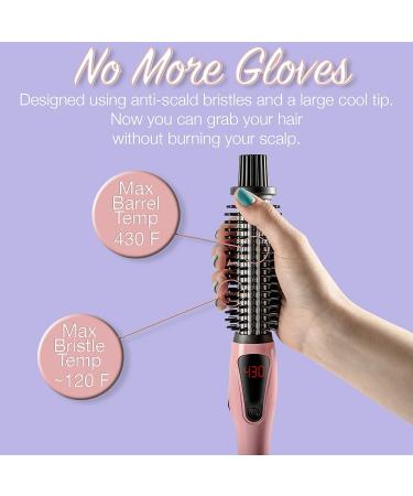 Heated Styling/Curling Iron Brush | 3-in-1 Ceramic Ionic Hair Curler/Straightener | Anti-Scald Bristles | Free Travel Pouch | Electric Curl Wand - Buy Online on GoSupps.com