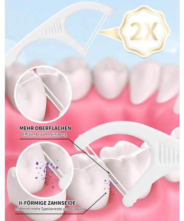 Laoye Twin Line Dental Floss Picks - 200 PCs Double Threaded Tooth Sticks for Effective Plaque Removal & Clean Teeth - International Shipping Available - Buy Online on GoSupps.com