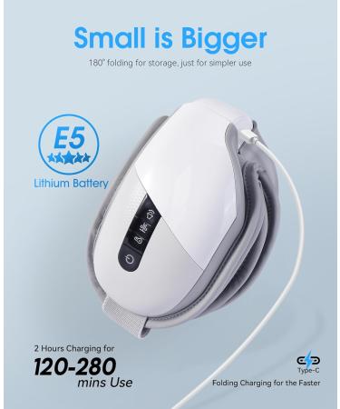 MUSICOZY Eye Massager with Heat & Vibration - Bluetooth Face Massager for Migraines Eye Strain Relief & Relaxation Gifts for Women | International Shipping - Buy Online on GoSupps.com