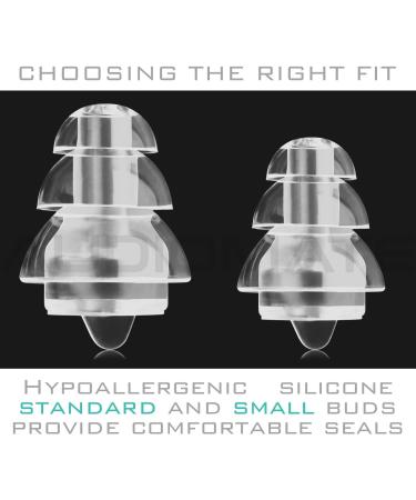 Audiomate High-Fidelity Earplugs with Metal Keychain Case - HiFi Noise Attenuating Ear Plugs for Musicians, Concerts, and Sleeping - Buy Online on GoSupps.com
