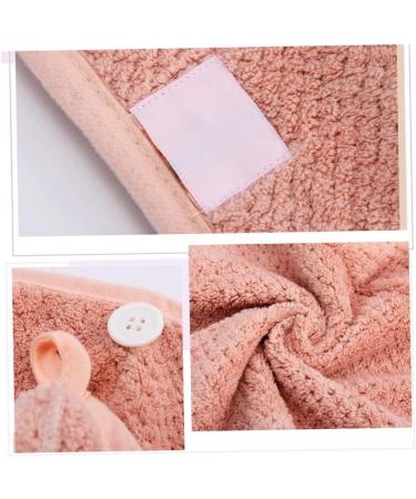 Buy 2-Pack Microfiber Hair Towel Wraps - Quick Drying Pink & Beige Bath Hair Towels for Effortless Hair Care - Buy Online on GoSupps.com