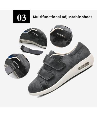 Breathable Large Size Diabetic Shoes | Orthopedic Slippers with Easy Bar Strap Closure | Wide Fit 42EU Mixed Colors - Buy Online on GoSupps.com