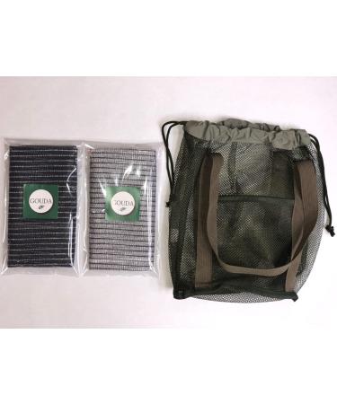 Korean & Japanese Exfoliating Towel for Body Back Scrubber - Shower Washcloth for Men & Women - Gray - Buy Online on GoSupps.com
